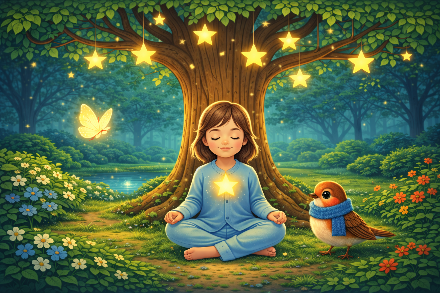Sternenbaum der Gefühle – Kindermeditation zum Einschlafen